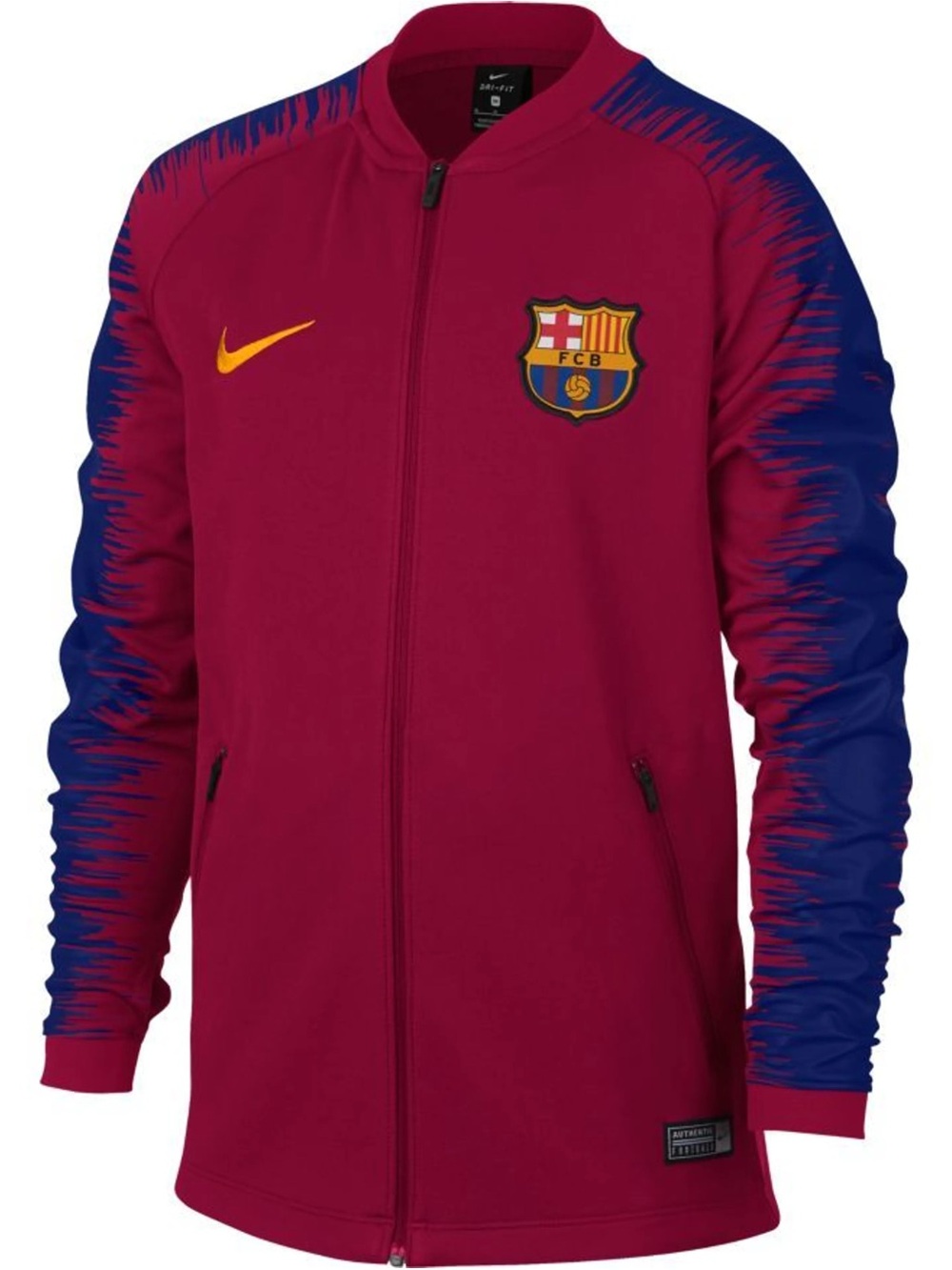 Nike Kids Burgundy & Blue FC Barcelona Full-Zip Puffer Jacket